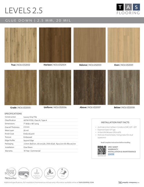 Levels 2.5 mm Collection thumbnail